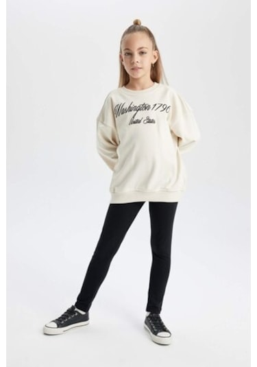 DeFacto Kız Çocuk Tayt B7786A8NSBK81 Siyah