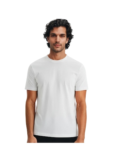 Ar-ma Erkek Regular Fit Pamuk Süprem Basic Bisiklet Yaka Tişört Y31344408002 Beyaz M Ar-ma Erkek Regular Fit Pamuk Süprem Basic Bisiklet Yaka Tişört Y31344408002 Beyaz M