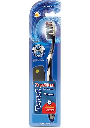 Banat Nico-Tea Tiryakilere Özel Kapaklı Diş Fırçası Hard