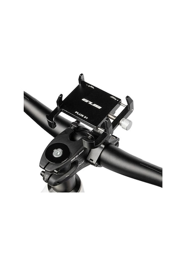 Ebitda Gub Plus21 Bisiklet Telefon Tutucu, 360 Dönme, 22.2-31.8mm Boru, Siyah, Motosiklet Montaj Siyah