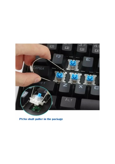 Blue Switch Mini Rgb Oyun Klavyesi Gaming Mekanik 62 Tuşlu 18 Rgb Led Usb Type-c Kablo