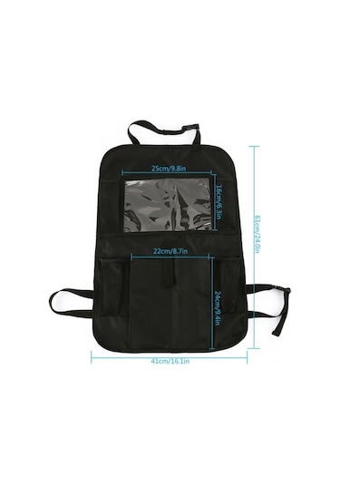 Novahub Araba Koltuğu Tablet Tutucu, Su Geçirmez Seyahat Düzenleyici, Çok Cepli, Ayarlanabilir