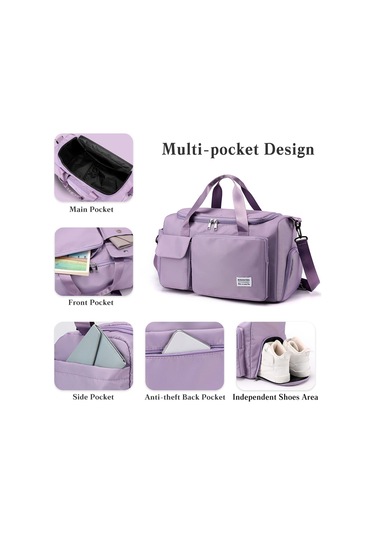 Kadın Ve Erkek İçin Seyahat Çantası, Spor Çantası, Katlanabilir, Mavi