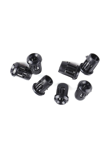 Xindoker 50 Adet Siyah Nilon Led Tutucu, 3mm Iç Çaplı, Taşlığa Kolay Montaj, Dayanıklı Malzeme