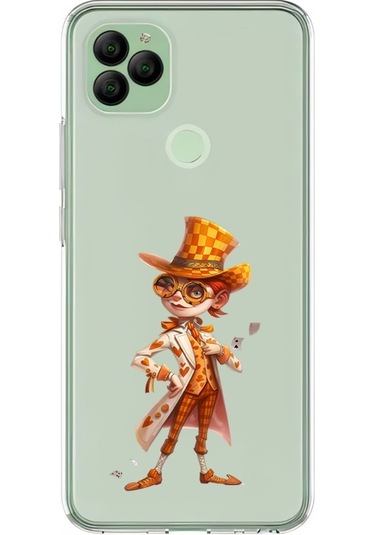 General Mobile Gm22 Uyumlu Şapkalı Adam Desenli Silikon Kılıf