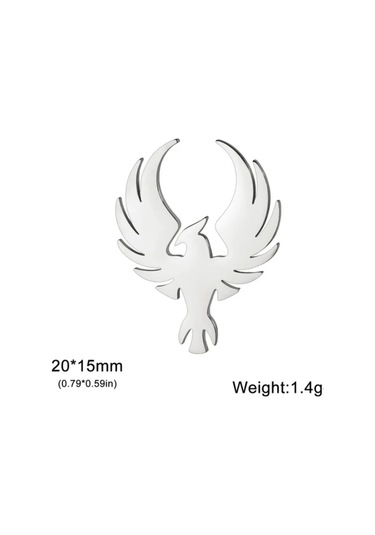 Olfil Özgürlük Efektiyle Minyatür Feniks Kuşu Uçuş Broş 372749477 Gri