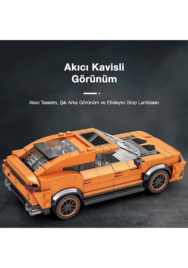 Reobrix Creator 690 Lamborghini Urus Suv Araba Yaratıcı Yapı Blok Seti Building Blocks - 408 Parça
