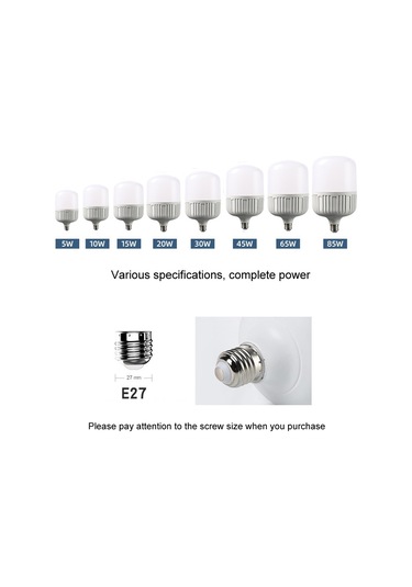 Sones 60w Led Ampul E27 Vidalı Enerji Tasarruflu Lamba Üçlü Savunma Ampulü Ev Fabrika Aydınlatması Ekonomi