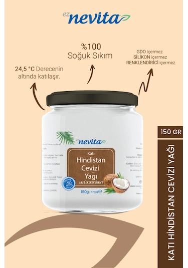 Eznevita Hindistan Cevizi Yağ 150g