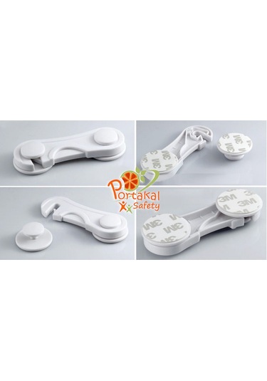 Portakal Safety Dolap-Kapak Kilidi*2Adet Çok Renkli