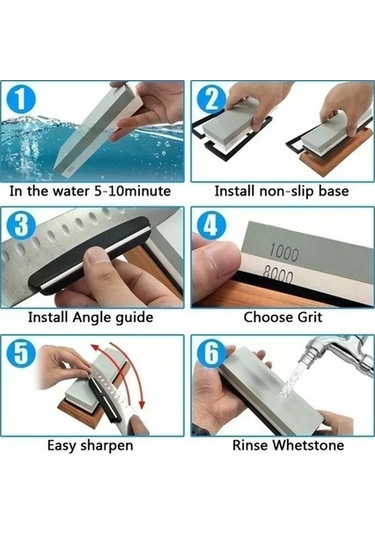 Trendooze Yüksek Seti Profesyonel Parçadan Oluşan Kaliteli Bileme Bıçak 7 Gh