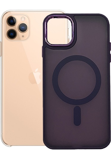 iPhone Uyumlu 11 Pro Max Kılıf Freyax Seri Magsafe Özellikli Silikon Kapak