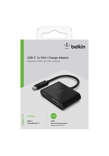 Belkin  Usb-C Şarj + Vga Çoğaltıcı