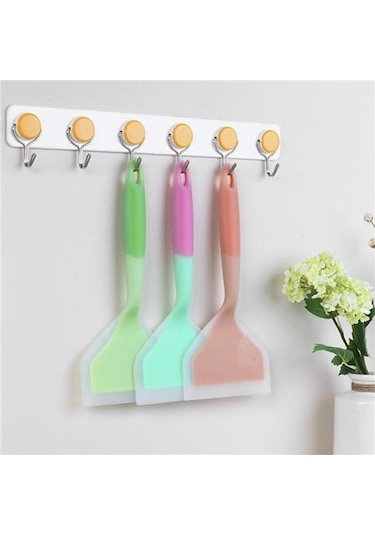 Mavi 1 Adet Turner Kürek Sıcaklığa Dayanıklı Yapışmaz Tava Silikon Spatula Pişirme Gereçler Mutfak Için