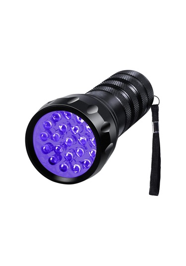 Valkyrie 21 Led 1. Kalite 395nm Güneş Işığı Ultraviyole Uv El Feneri - Blacklight - Çok Amaçlı Siyah