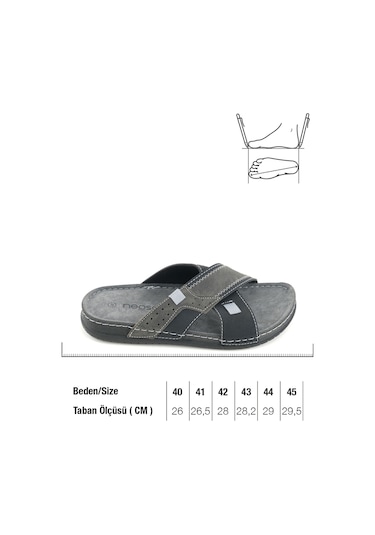 Gezer Yazlık Erkek Suni Deri Neosoft Rahat Taban Günlük Terlik Gt1yme.13015.07.010.0c Siyah