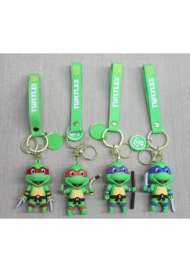 Ninja Kaplumbağalar Silikon Anahtarlık Alk4260 Çok Renkli