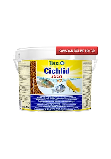 Tetra Cichlid Stick Balık Yemi Kovadan Bölme 500 G