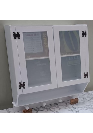 Hobi Adn 90351 Model Dekoratif Terek Ecza Dolap Mdf Parlak Beyaz Lake El Yapım Hobi Adn 90351 Model Dekoratif Terek Ecza Dolap Mdf Parlak Beyaz Lake El Yapım