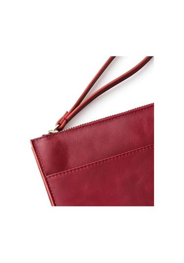 Beverly Kadın Bordo Deri Cepli Fermuarlı Rfid Korumalı Portföy Çanta Bordo