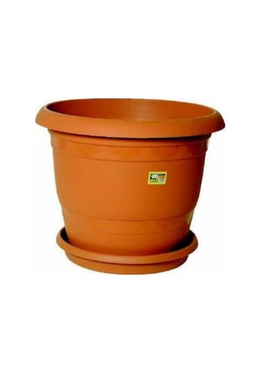 Kaliteli Saksı Yükseklik 16,5 X14 Kalteli Saksı 2 Adet Saksı + 1 Litre 1 Kalite Çiçek Toprağı