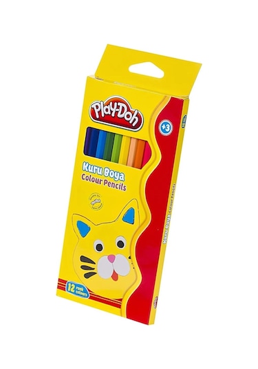 Play-doh 12 Renk Kuru Boya Tam Boy Sarı