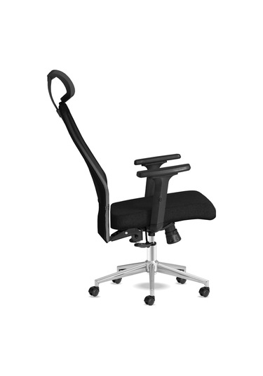 Kolto Başlıklı Siyah Çalışma Koltuğu