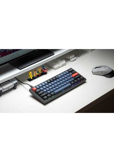 Keychron V4-B1 QMK Custom K Pro Red Switch RGB HotSwap Mekanik Klavye