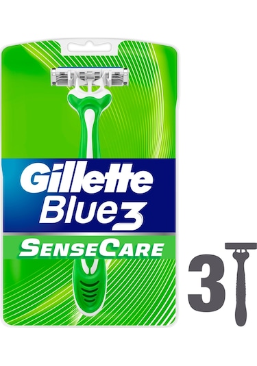 Gillette Blue3 SenseCare Kullan At Tıraş Bıçağı 3'lü