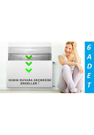 Kalorifer Petek Peteği Arkası Alüminyum Folyo Isı Yalıtım Levhası