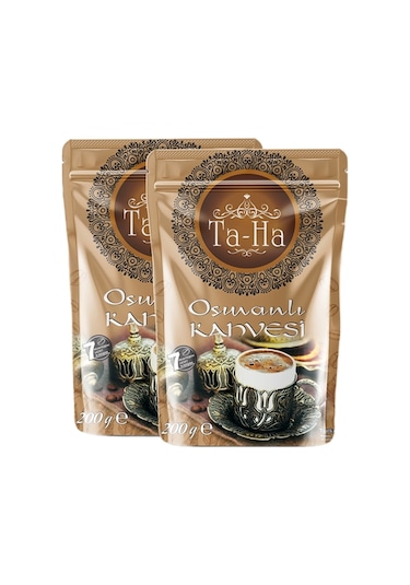ta-ha kahve 2018 Ta-ha Osmanlı Kahvesi 200 Gr 2 Li Set