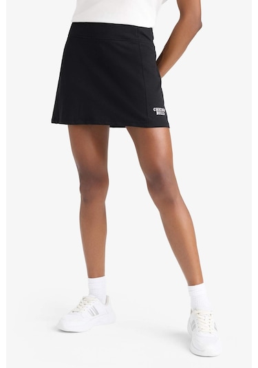 DeFactoFit NBA Chicago Bulls İçi Taytlı Mini Etek E2787AX25SMBK81 Siyah