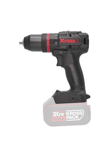 Kress KUC30.91 20V Kömürsüz Profesyonel Şarjlı Darbeli Matkap Akü Dahil Değildir