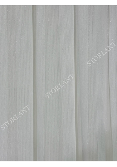 Simli Bambu Ağır Gramajlı 1/3 Sık Pileli Ütü İstemez Tül Perde Yoğun Dokulu Premium Bambu Kırık Beyaz
