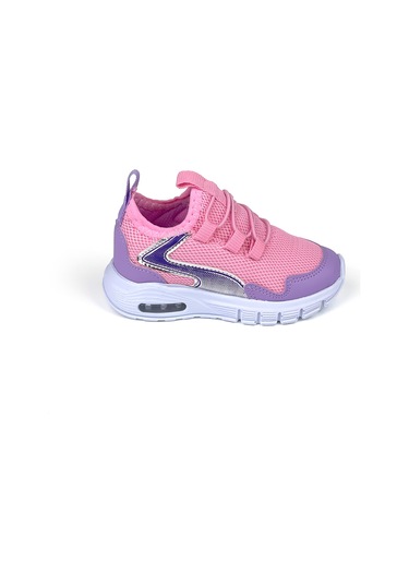 Kız Bebe Lila Işıklı Bağcıksız Rahat Kalıp Sneaker Spor Ayakkabı LILA