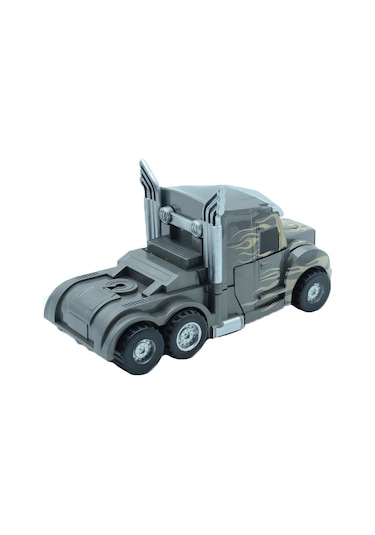 2 Adet Dönüşebilir Transformers Kamyon Robot Oyuncak Çek Bırak Sürtmeli Araba Seti 2 Renk Birden Çok Renkli