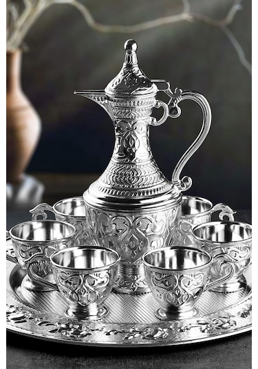 Safir 8 Parça Zemzem Takımı Gümüş Renk