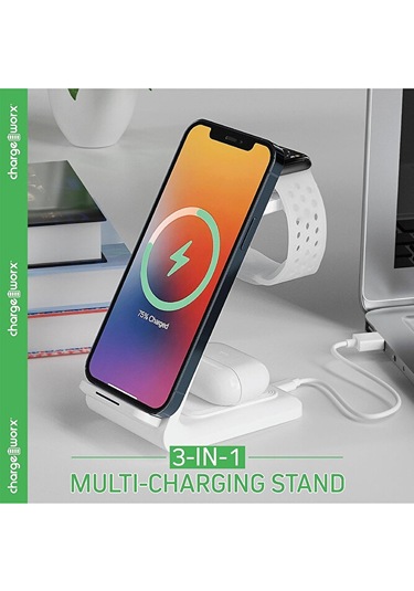 3in1 20w Kablosuz Şarj Magsafe Uyumlu İphone Telefonlar Ve Apple