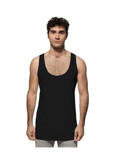 Özkan Underwear 3 Adet Özkan Erkek Modal Atlet 10852 Siyah
