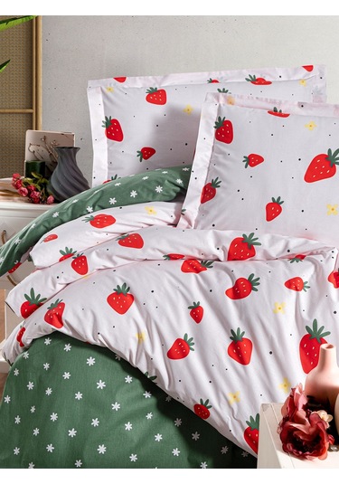 Fitted Ranforce Nevresim Takımı Çift Kişilik Flora Diğer