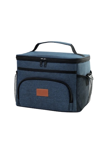 Mufunye Büyük Kapasiteli Isı Yalıtımlı Peva Leakproof Dışarıda Kullanıma Uygun Günlük Yemek Çantası Buzluk Bordo