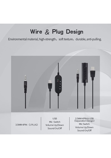 Jeemson Sy490mv Kablolu Kulaklık, Gürültü Engelleme Mikrofonlu, Geniş Uyumlu 3.5mm Bağlantı, Bilgisayar/oyun İçin Konforlu Tasarım