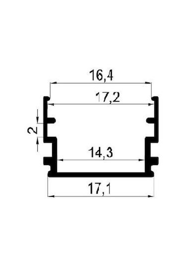 Alüminyum Boş Kasa Led Profil Yerli Kasa Led Bar Kasa