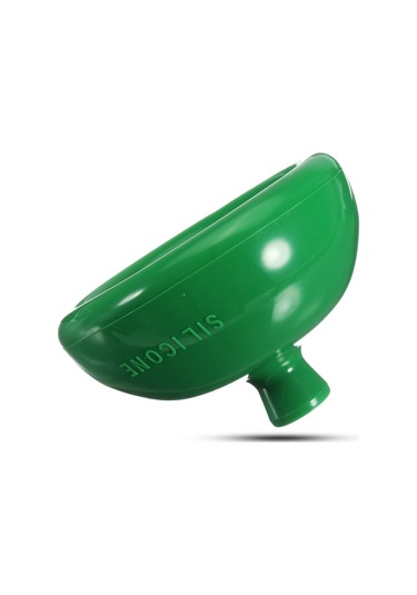 Silikon Avuç İçi Fincan Anne El Yardım Bebek Balgam Balgam Geğirme Geri Pıtırtı Yeşil