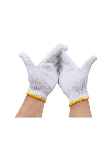 Suntek 12 Çift Pamuk Şifreli Pamuk İpliği Eldiven Aşınmaya