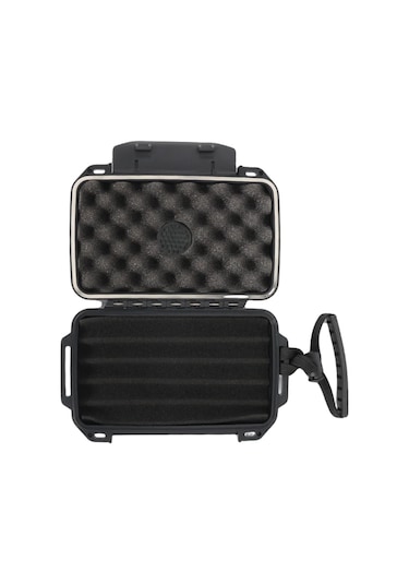 Quantum Seyahat Tipi 5 Taşıma Kordonlu Siyah Humidor Puro Kutusu