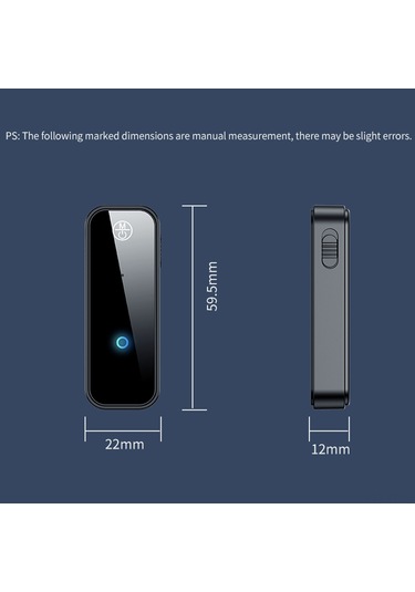 Shineyee C28 Bluetooth 5.0 Verici-alıcı 2'li Set: Araç Ve Ev Ses Sistemleri İçin Kablosuz Müzik,免提 Konuşma, Dahili Batarya, Siyah