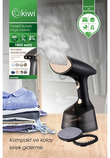Kiwi KSI-670N 1800 W Portatif Buharlı Kırışıklık Giderici
