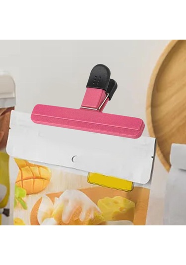 Suntek Fotoğraf Çipi Torbası Klipsi Hava Geçirmez Gıda Pembe