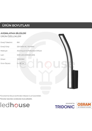 Nava Lux Modern Dekoratif Duvar Aplik Linear Led Aydınlatma Linee